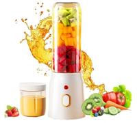 Portable Blender - 10 Stainless Steel Blades -Type-C Rechargeable- Compact Blender for On-The-Go - Fruit & Vegetable Juicer - Ideal for Travel, Sports