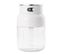 Portable Blender, 27 oz Personal Smoothie Blender with LED Display, 80W Travel Food Processor, 50-Vane Steel, Dual Lids, 2600mAh Battery, Cloud White