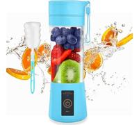 Portable Blender, 380ml/13oz USB Rechargeable Mini Blender with 6 Blades for Smoothies, Baby Food, Travel & Office, BPA-Free, 30W Cordless Juicer Cup-3.22
