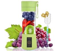 Portable Blender, 380ml/13oz USB Rechargeable Mini Blender with 6 Blades for Smoothies, Baby Food, Travel & Office, BPA-Free, 30W Cordless Juicer Cup