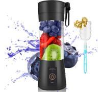 Portable Blender, 380ml/13oz USB Rechargeable Mini Blender with 6 Blades for Smoothies, Baby Food, Travel & Office, BPA-Free, 30W Cordless Juicer Cup-3.22