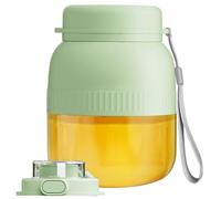 Portable Blender, 500ml Rechargeable Portable Juicer with Dual Lids & Straw Leakproof 10-Blade Electric Blender for Juicing, Complementary Food, Grinding, Ice, Juicer