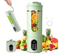 Portable Blender 530ml Fruit Veggie Juicer Cup Mini Electric USB Rechargeable Blender with 12 Blades Small Personal Blender for Smoothies Shakes Protein Leakproof Travel Blender for Home Sport Office