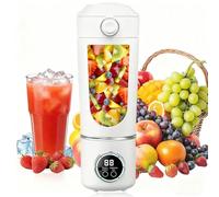 Portable Blender 700ml, Personal Smoothie Maker Blender with Extra Lid for Smoothies, Shakes and Fresh Juice, 12 Blades, Rechargeable Mini Mixer for Travel Gym Daily Use