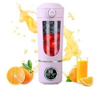 Portable Blender, 700ml Powerful Cordless Mini Blender, Rechargeable Portable Smoothies, Leakproof Lid & Sip Spout, Personal Blender with 12 Sharp Blade for Protein Shakes, Frozen Fruit (Purple)