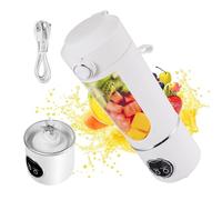 Portable Blender, 700ml Traveling Portable Fruit Veggie Juicer, Mini Personal Blender for Shakes and Smoothies with Rechargeable USB, Electric Blender with 12 Blades for Gym,Office,Traveling