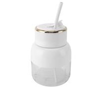Portable Blender, 800ml USB Rechargeable Personal Size Blenders with Straw, Small Fruit Juicer Cup Mini On The Go Blender for Sports Travel (White)