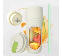 Portable Blender - Compact Smoothie Maker & Smoothie Blender for Shakes, Juices & Drinks, USB Rechargeable Mini Blender for Travel, Gym, Home & Daily Use (GREEN)