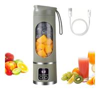 Portable Blender Cup,450ml Smoothies Shakes Maker with 12 Sharp Blades & 1500mAh Battery USB Rechargeable for Kitchen Travel Office Sport Gym Camping