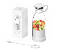 Portable Blender for Juice and Smoothies - Mini Electric with Glass Jar & Stainless Steel - USB Rechargeable for Travel, Kitchen & Gym