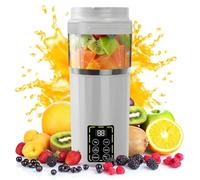 Portable Blender for Smoothies and Protein Shakes, 460ML Personal Size Electric Juicer Blender Cup with USB Rechargeable, Travel Smoothie Maker Cup, Cordless On The Go Blender for Gym Office Travel