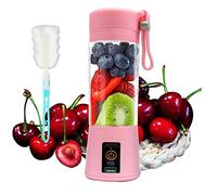 Portable Blender for Smoothies & Protein Shakes, 500ml Leakproof Travel Cup, 6-Blade Stainless Steel System, 3 Blend Modes, Crushes Ice & Frozen Fruit, for Gym, Travel, Home & Office, Pink