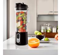 Portable Blender, for Smoothies with High-Power Motor Self-Cleaning Feature Multifunctional Stainless Steel Protein Shaker(5 to 5A Black)
