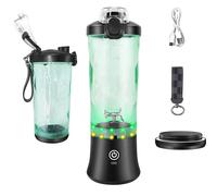 Portable Blender, Fruit Juicer Machine Upgraded 20Oz Personal Size Blender for Shakes and Smoothies Mini Blender with 6 Blades and USB Rechargeable Mixer Blender, for Baby Food,Gym,Mothers Day Gifts
