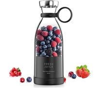 Portable Blender, GYMCYEO 4 Blades Mini Blender Juicing Blenders Multifunctional Personal Blender for Milkshake and Smoothie for Travel, Office, Gym(Black)
