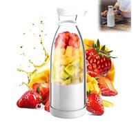 Portable Blender, Mini Blender for Juice, Juice Shakes, Smoothie, 3500ml Portable Juicer Blender Bottle, Rechargeable Battery, For Home Sports Outdoors Travel (white)