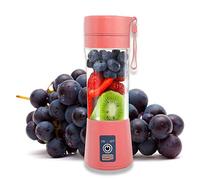 Portable Blender, Mini Blender for Shakes and Smoothies,Upgrade The 6-Blades with USB Interface, Pink