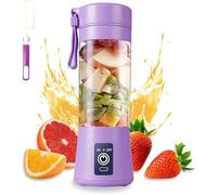 Portable Blender, Mini Blender for Shakes and Smoothies with Rechargeable USB, 380Ml Traveling Portable Fruit Juicer Cup Blender With 6 Blades