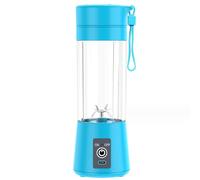 Portable Blender Mini Blenders Smoothies Shakes Juicer Cup USB Rechargeable Six Blades in 3D for Superb Mixing 380mL Blue