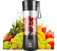 Portable Blender, Personal Blender USB Rechargeable, for Shakes and Smoothies, Strong Cutting Power with 6 Blades