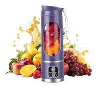 Portable Blender Smoothie Maker, 450ml Portable Smoothie Blender, USB Rechargeable Mini Blenders with 12 Blades & 18000 RPM for Smoothies Shakes Juices for Outdoor Indoor