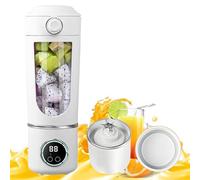 Portable Blender Smoothie Maker, Mini Blender with 12 Blades Extra Lid, 4 Speed Settings, Personal Blender for Travel Gym Home Camping, 700ML