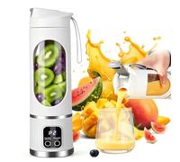 Portable Blender Smoothie Maker, Mixer to Go 700 ml, Type-C Rechargeable, Cup with Leak-proof Lid & Drinking Hole, for Milkshake, Juice, Smoothie (2 - White)