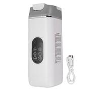 Portable Blender with 12 Blade System, 420ML USB Rechargeable Smoothie Maker - Digital Display, Compact Design, Ideal for Travel and Outdoor Use (White)