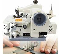 Portable Blind Stitch Hemming Machines, Sewing and Embroidery Machine, 1200rpm, Needle Pitch 3-8mm, for Hemming Pants with Pedal with 10 Needles (110v)