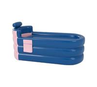 Portable Blow Up Bathtub, Inflatable Bath Tub, Foldable Spa Tub, Freestanding Inflatable Tub, Indoor Outdoor Inflatable Bathtub, Headrest Lumbar Support Bathtub, Inflatable Tub for Adults
