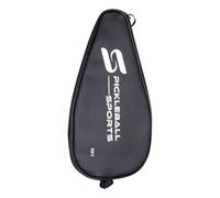 Portable Blue Racket Case - 18x9 Inch Zip Carry Bag, Protective Sleeve Holder with Water Bottle Pouch | Outdoor Badminton Tennis Squash Equipment Adult Camping H