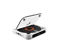 Portable Bluetooth 5.3 CD Player, 2000mAh Rechargeable, CD/MP3 with USB and 3.5mm AUX Output, Hi-Fi, Slim, White