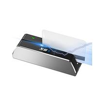 Portable Bluetooth Card Reader, MSR605/MSR X6BT Card Reader USB Magnetic Stripe Card Terminal for Mac/Windows, Magnetic Credit Card Reader Writer with Magnetic Stripe and 3-Track Swipe Encoder - Silve