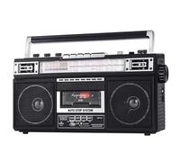 Portable Bluetooth Cassette Player, AM/FM/SW Radio with Earphone Jack, Convert Cassette Tapes to MP3, Save Directly to SD/USB Flash Disk