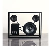 Portable Bluetooth Cassette Speaker, Transparent Minimalist Design, Supports USB/Aux Playback, Crystal HD Sound for Office, Living Room, Perfect for Gifting