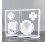 Portable Bluetooth Cassette Speaker, Transparent Minimalist Design, Supports USB/Aux Playback, Crystal HD Sound for Office, Living Room, Perfect for Gifting
