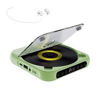 Portable Bluetooth CD Player, Bluetooth Wireless Walkman CD Player, Rechargeable Lightweight Small CD Player for Home/Car, Hi-Fi Sound Supports Bluetooth Headphones and AUX Output(Green)