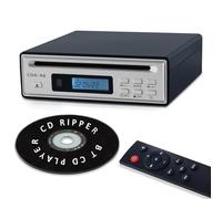 Portable Bluetooth CD Player for Home CD Ripper Hi-Fi Audio CD Player Desktop CD Players Optical and AUX Output，Lossless Sound Quality