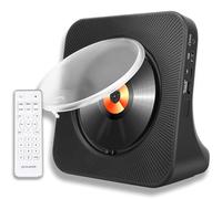 Portable Bluetooth CD Player with Speakers - 8-in-1 Hi-Fi Stereo Sound System for Home, Supports CD/Bluetooth/FM Radio/USB/AUX/Timer/Remote Control