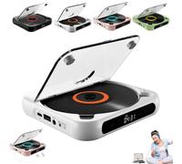 Portable Bluetooth-Compatible CD Player: Hi-Fi Sound, Wireless & Wired Playback, Rechargeable Battery, Compact & Lightweight,Mini Rechargeable Player for Car Travel Home