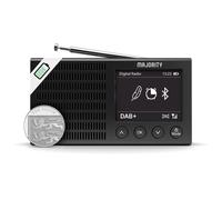Portable Bluetooth DAB/DAB+ Radio | Rechargeable Battery Pocket Radio with 11 Hours Playback | FM, Dual Alarm, 20 Presets, and Full Colour LED Displa