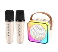 Portable Bluetooth Karaoke Speaker with Microphone, RGB Colorful Lights and High Volume for Party and Home