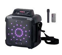 Portable Bluetooth Speaker,150W Outdoor Wireless Audio with 5.0 Bluetooth Mixed Color LED Lights 2200mAh Lithium Battery Supports 6 Hours of USB Playback,with Microphone and Remote Control