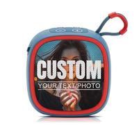 Portable Bluetooth Speaker, Custom Pattern Wireless Mini Speaker with 48mm Full-Frequency Speaker, TWS Stereo, Bluetooth 5.3, 15m Range, 3.55x3.55x2.11in, 500mAh Battery for Outdoor & Gift