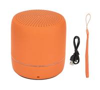 Portable Bluetooth Speaker, Wireless Bass Stereo Compact 280Hz-16KHz Mini Travel for Outdoor 500mAh Richer Color (Orange)