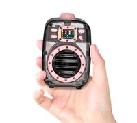 Portable Bluetooth Speaker with 360°HD Stereo Sound and Robust Bass, Stocking Stuffers, Microphone, 3-8H Playtime, BT 5.3, DSP, Small Wireless Speaker for party, camping, car, White Elephant Gifts