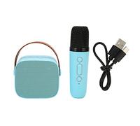 Portable Bluetooth Speaker with Microphone Set, Karaoke Machine for Adults Kids, Singing PA Speaker System Set, Retro Bluetooth Speaker with Home Karaoke Machine for Party (Blue)