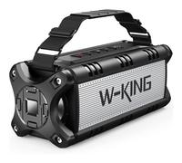 Portable Bluetooth Speakers, W-KING 50W Bluetooth Speaker Loud, IPX6 Waterproof Outdoor Speaker with 8000mAh Power Bank, Wireless Bass Speaker