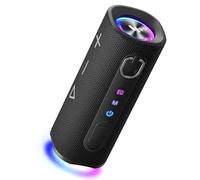 Portable Bluetooth Speakers with Custom EQ , 24H Playtime, Deep Bass, BT 6.0 IPX7 Waterproof Bluetooth Speaker Bluetooth Wireless Speakers RGB Light,TWS Paring,Portable Speaker for Outdoor/Home/Party