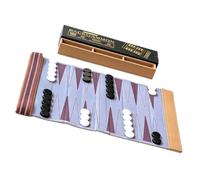 Portable Board Game for Backgammon Play on the Go | Foldable Portable Backgammon Set, Tabletop Board Game Ideal for Home and Outdoor Travel